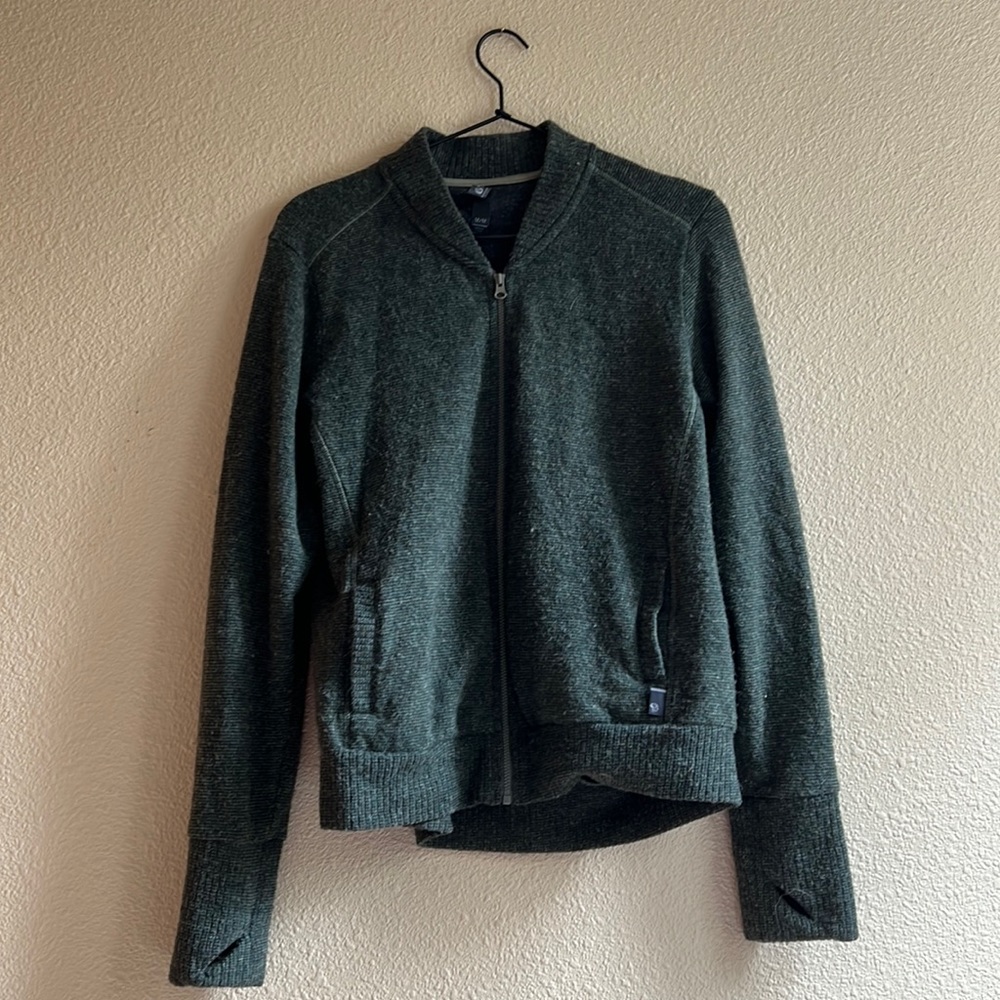 Mountain Hardwear wool zip up sweater